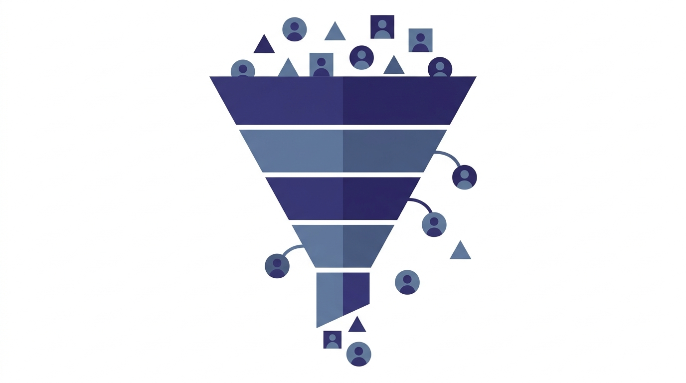 Tableau de bord d'un logiciel CRM affichant le pipeline commercial d'une PME