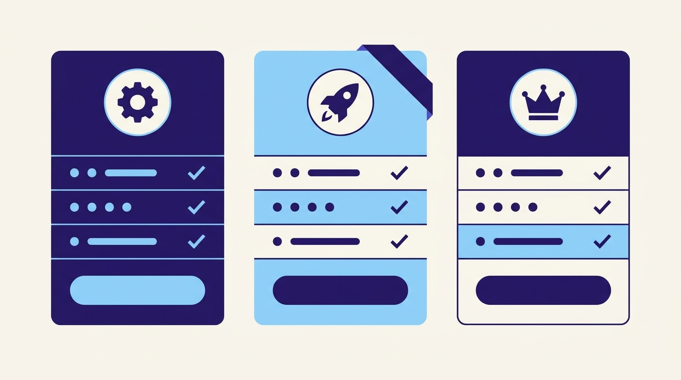 Trois grilles tarifaires d'outils de gestion de projet avec leurs fonctionnalites