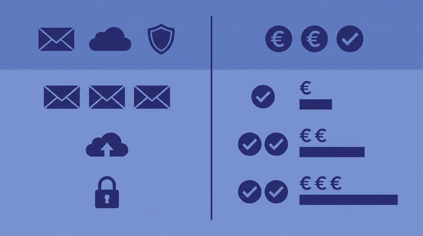 Comparaison des fonctionnalites et des tarifs des alternatives a Mailchimp conformes RGPD